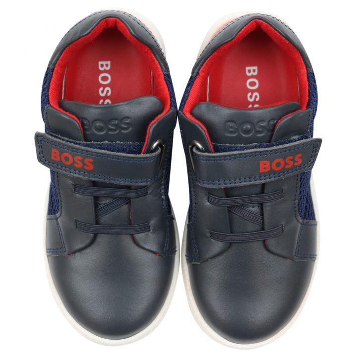 商品Hugo Boss|Baby Navy Velcro Trainers,价格¥312-¥329,第6张图片详细描述