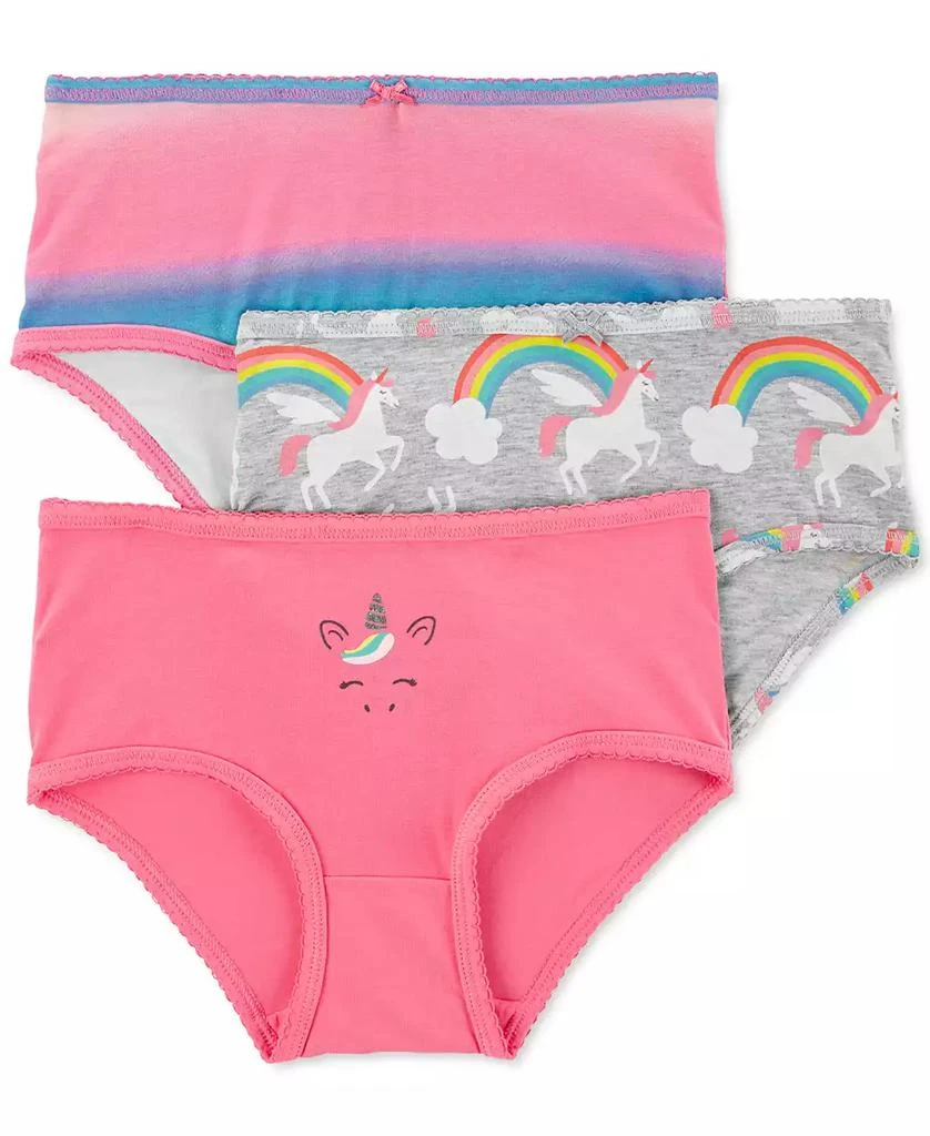 商品Carter's|Little Girls 3-Pack Rainbow Unicorn Underwear,价格¥105,第1张图片