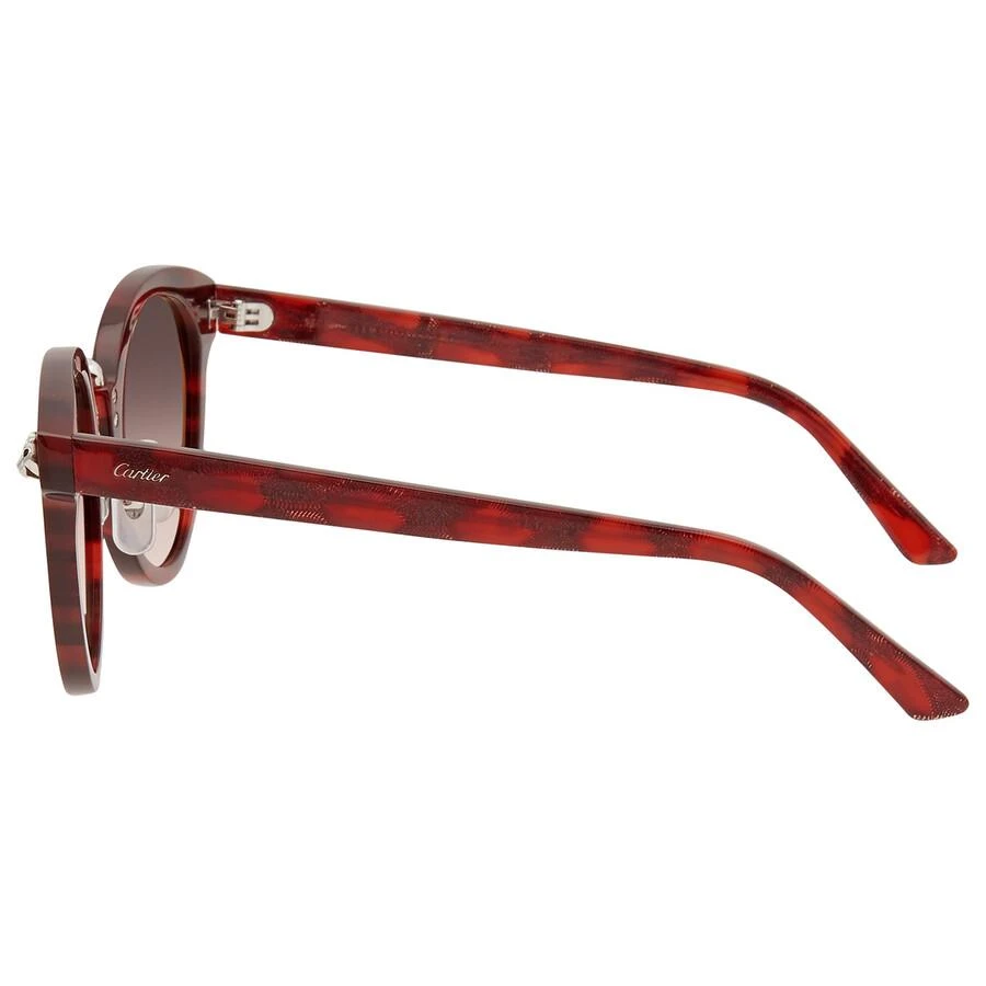 商品Cartier|Cartier Panthere de Cartier Violet Gradient Round Ladies Sunglasses CT0142S 003 51,价格¥3322,第3张图片详细描述