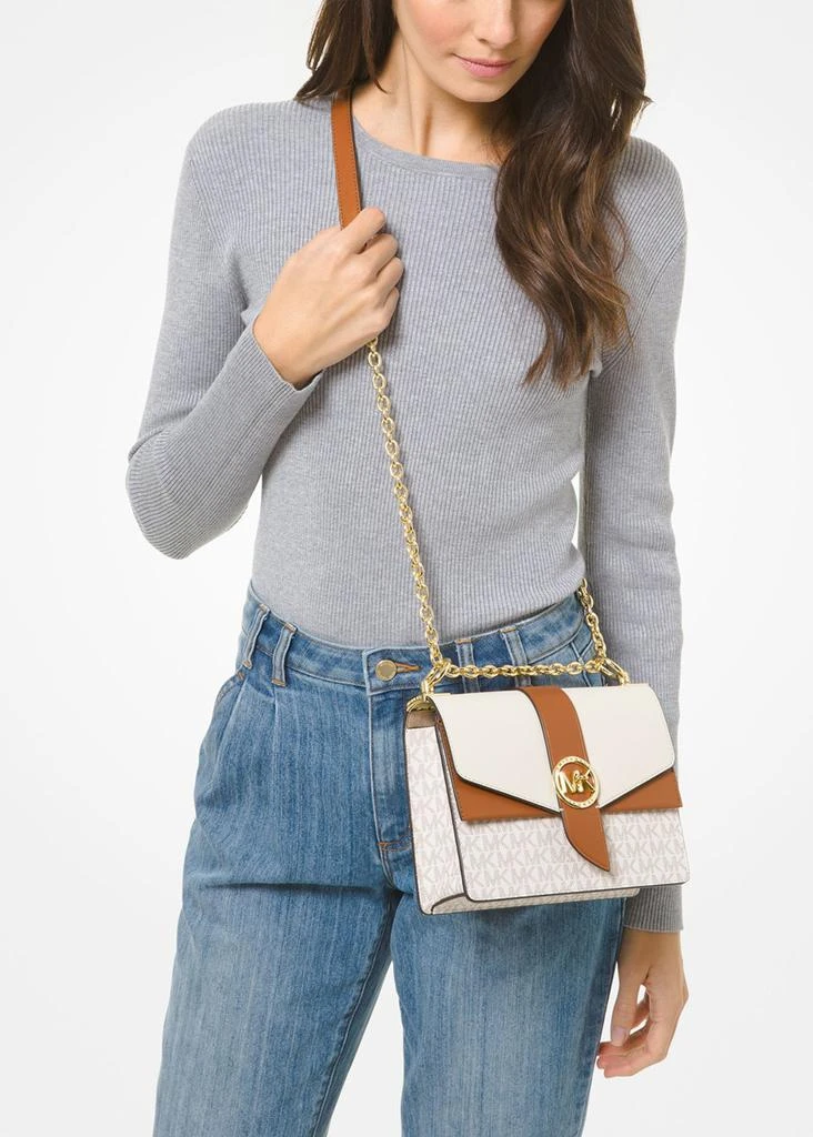 商品Michael Kors|Greenwich small color-block logo and saffiano leather crossbody bag,价格¥3074,第4张图片详细描述