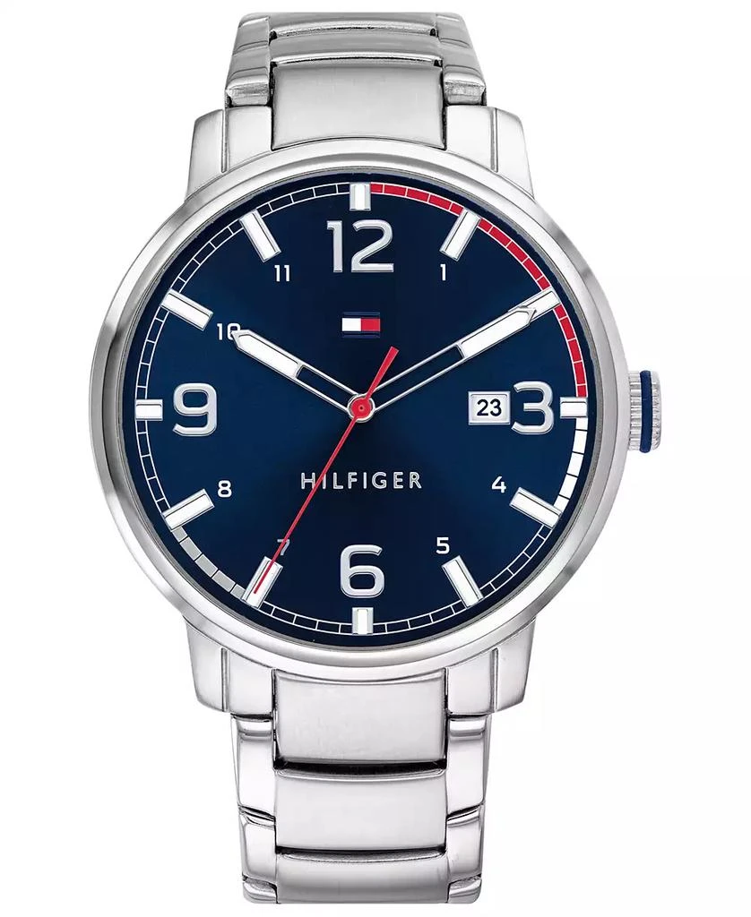 商品Tommy Hilfiger|Men's Stainless Steel Bracelet Watch 44mm, Created for Macy's,价格¥546,第1张图片