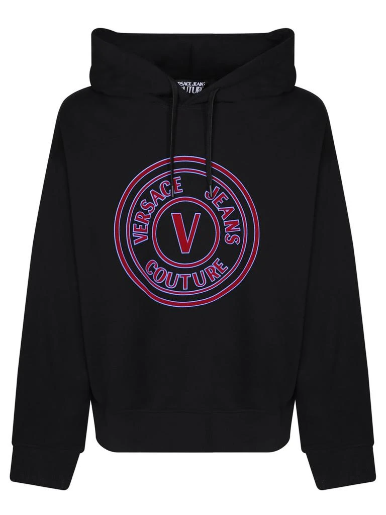 商品Versace|Versace Jeans Couture Logo Printed Drawstring Hoodie,价格¥1683,第1张图片