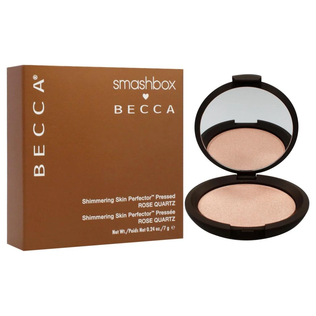 商品Smashbox Cosmetics|Becca Shimmering Skin Perfector Pressed - Rose Quartz by  for Women - 0.24 oz Highlighter,价格¥313,第3张图片详细描述