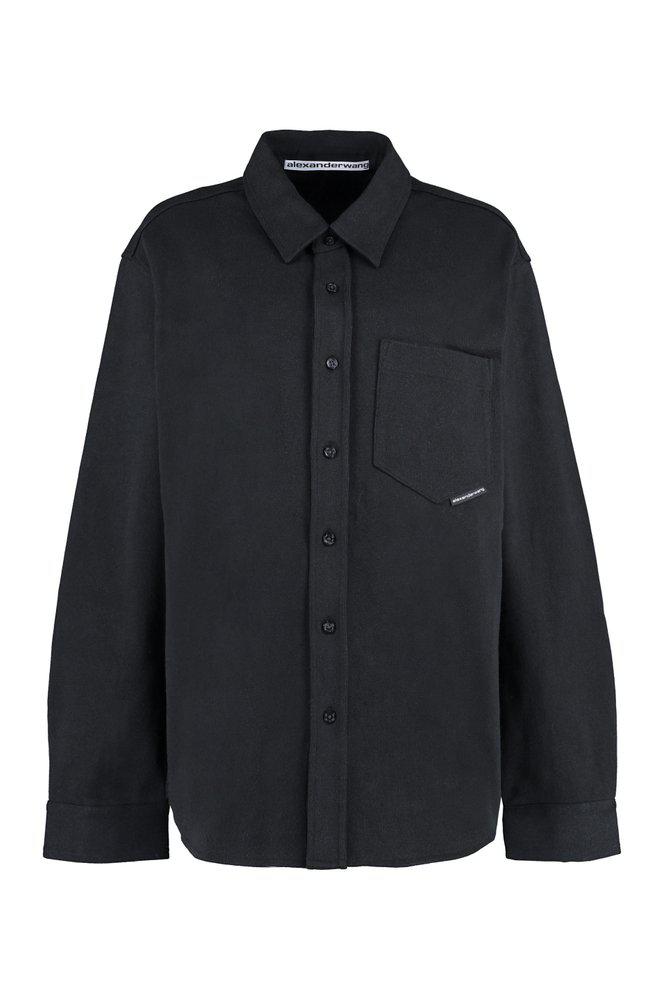 Alexander Wang Buttoned Long-Sleeved Shirt商品第1张图片规格展示