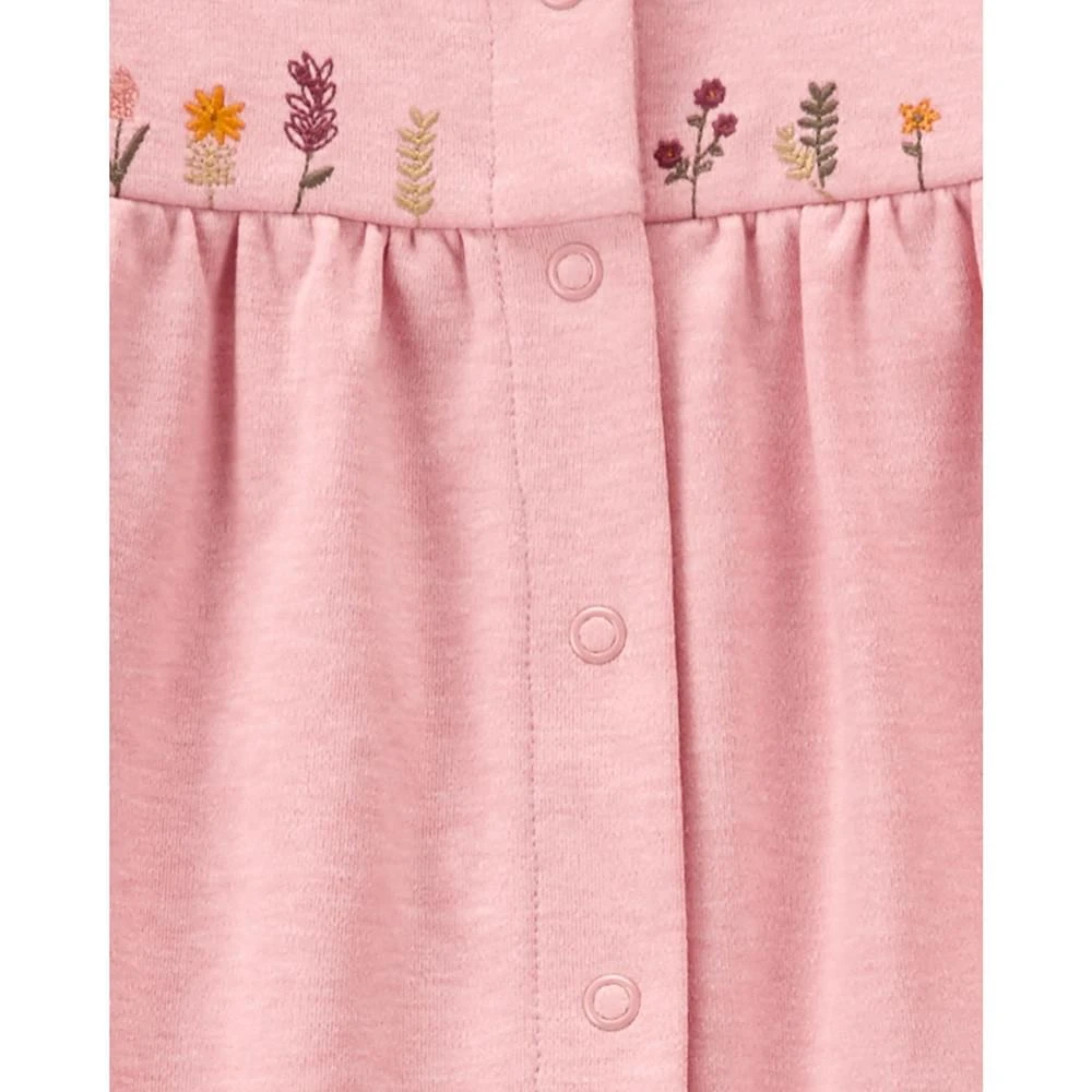 商品Carter's|Baby Girls Floral Snap Up Cotton Sleep and Play,价格¥68,第2张图片详细描述