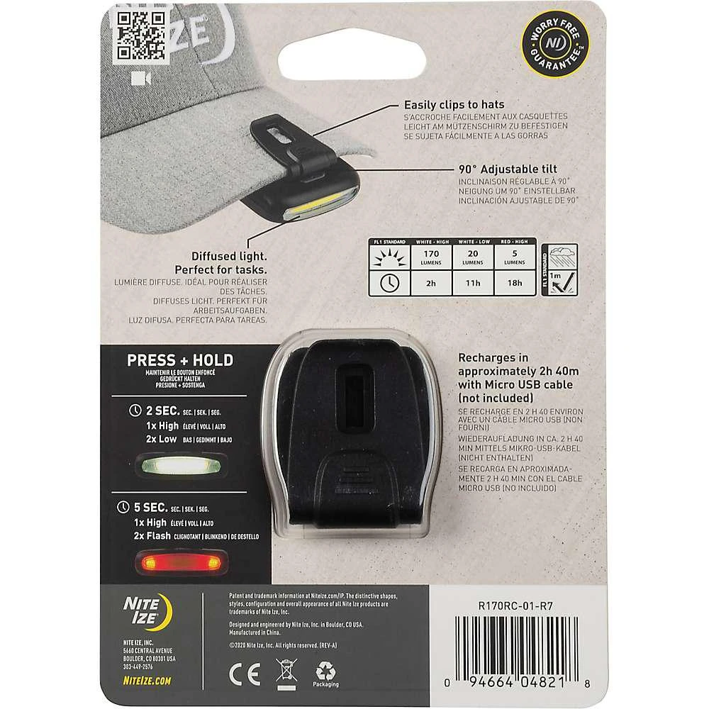 商品Nite Ize|Nite Ie Radiant 170 Rechargable Clip Light,价格¥207,第3张图片详细描述