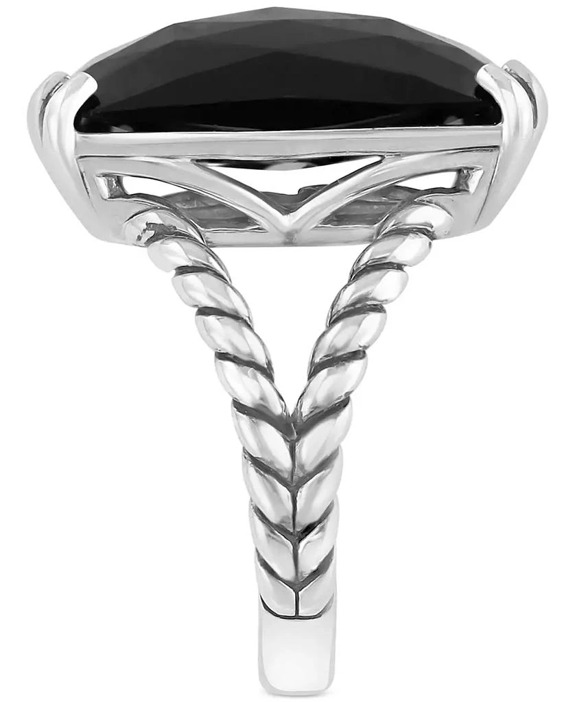 商品Effy|EFFY® Onyx Rope Statement Ring in Sterling Silver,价格¥655,第4张图片详细描述