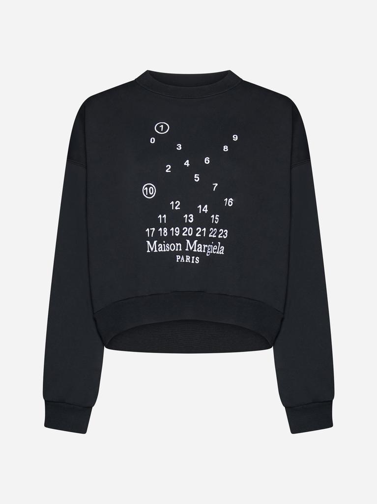 商品MAISON MARGIELA|Logo cotton sweatshirt,价格¥1526,第1张图片