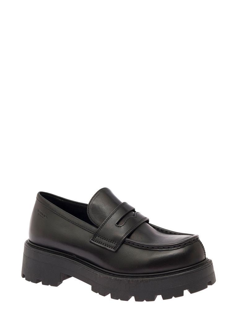 商品Vagabond|cosmo 2.0 Chunky Leather Loafer With Platform Black Woman Vagabond,价格¥963,第4张图片详细描述