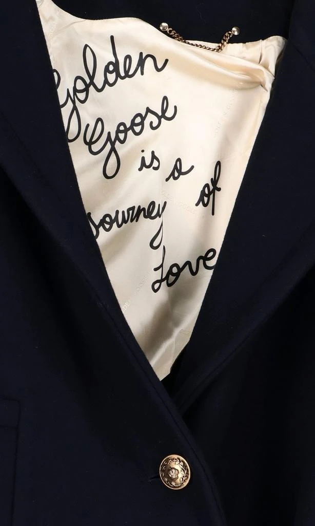 商品Golden Goose|Golden Goose Deluxe Brand Drop Shoulder Single-Breasted Coat,价格¥6760,第4张图片详细描述