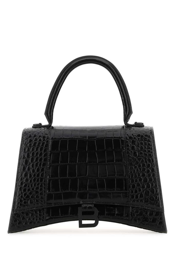 商品Balenciaga|Balenciaga Hourglass Crocodile Embossed Top Handle Bag,价格¥19866,第1张图片