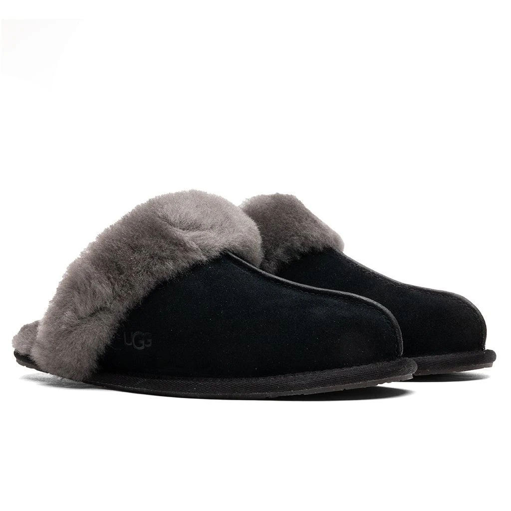 商品UGG|Women's Scuffette II Slipper - Black/Grey,价格¥726,第2张图片详细描述