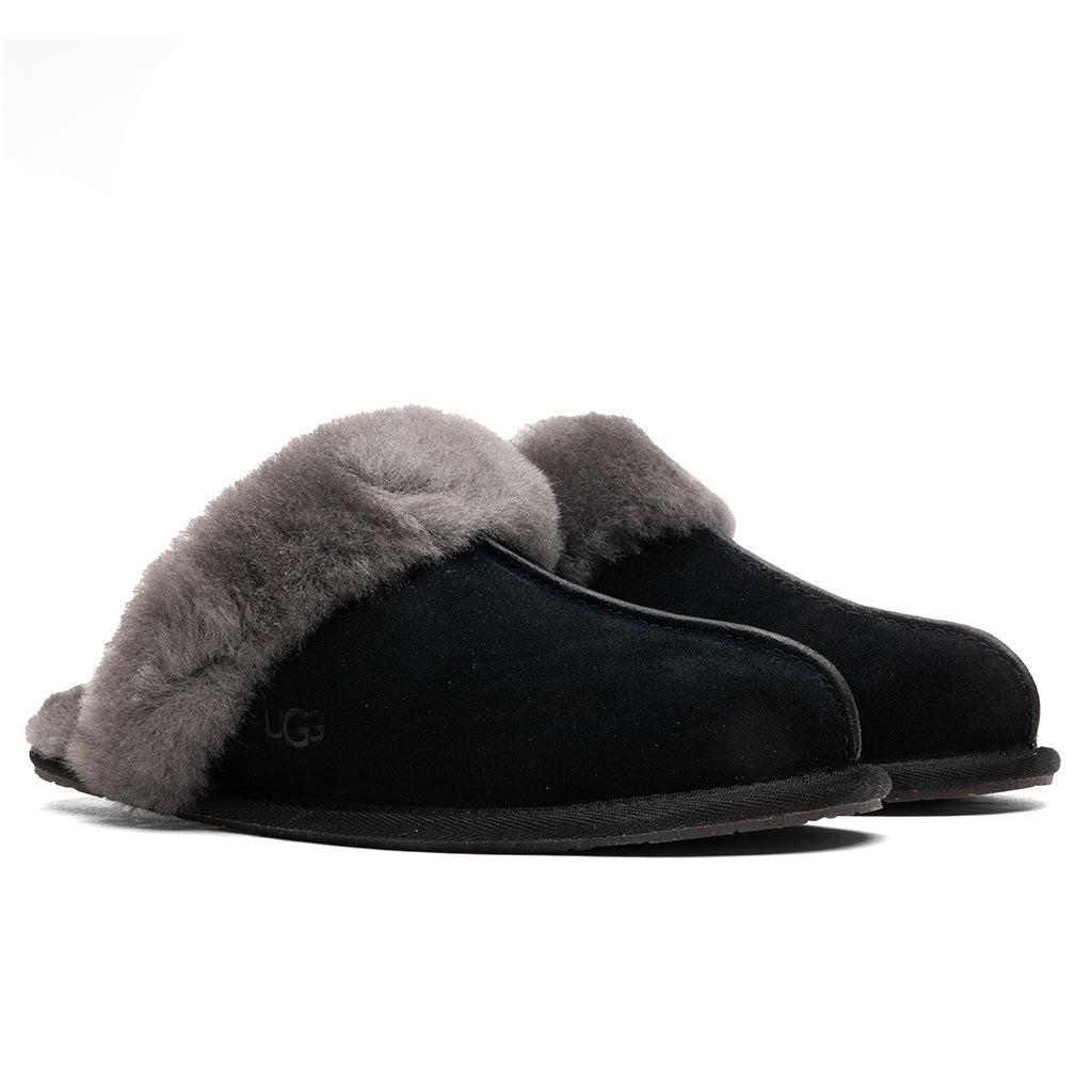 商品UGG|UGG Women's Scuffette II Slipper - Black/Grey,价格¥700,第4张图片详细描述