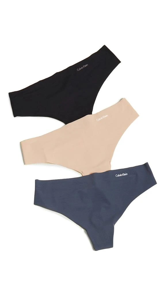 Calvin Klein Underwear 隐形 3 件式丁字裤 商品