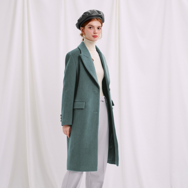 Freya Wool Coat - Dusk | Freya羊毛大衣 - 深绿色商品第3张图片规格展示