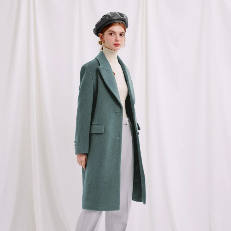 Freya Wool Coat - Dusk | Freya羊毛大衣 - 深绿色 商品