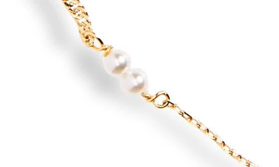 商品Nordstrom|Faux Pearl Double Strand Chain Necklace,价格¥98,第3张图片详细描述