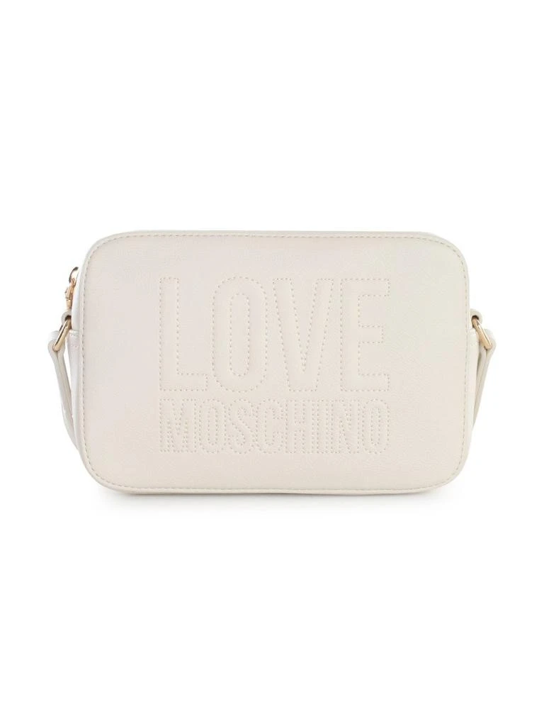 商品Moschino|Love Moschino Logo Embossed Zipped Crossbody Bag,价格¥826,第1张图片