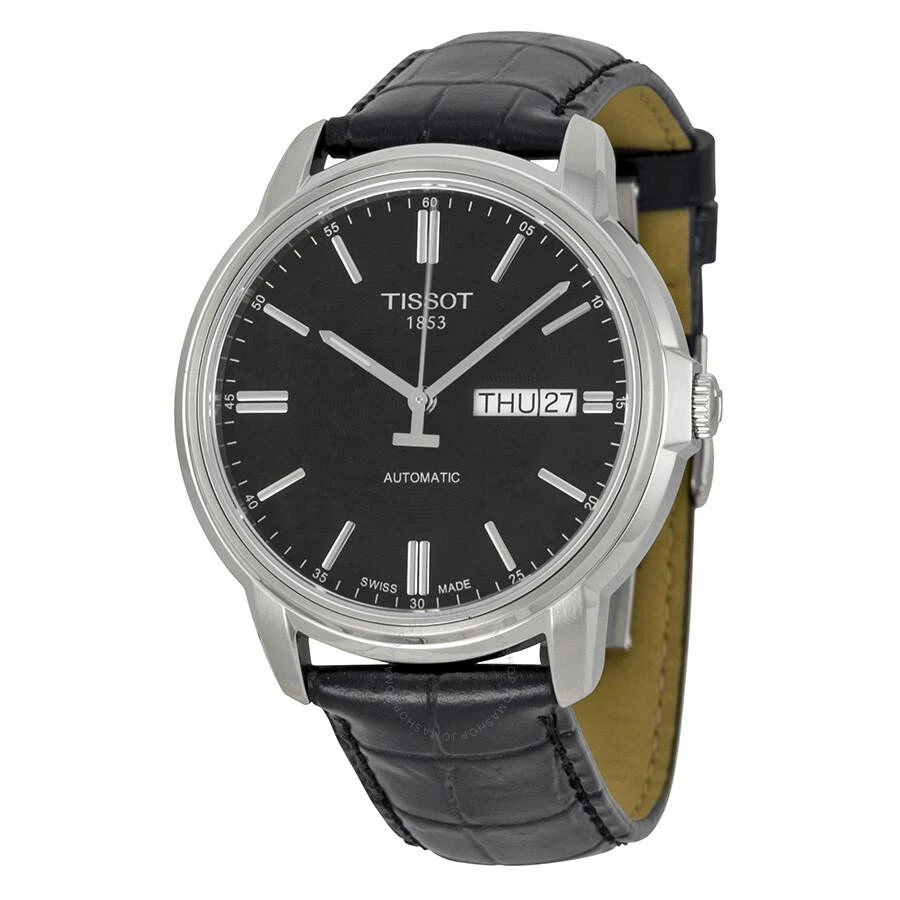 商品Tissot|Automatic III Black Dial Men's Watch T0654301605100,价格¥2224,第1张图片