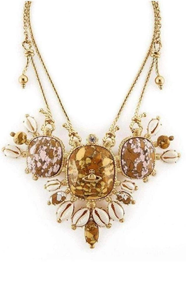 商品Vivienne Westwood|Gold Plated Lusaka Necklace,价格¥6233,第2张图片详细描述