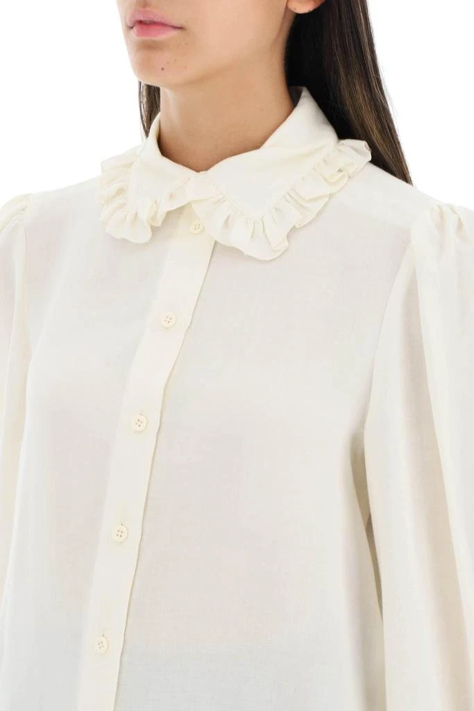 商品See by Chloé|VISCOSE SHIRT WITH RUFFLE DETAIL,价格¥891,第5张图片详细描述