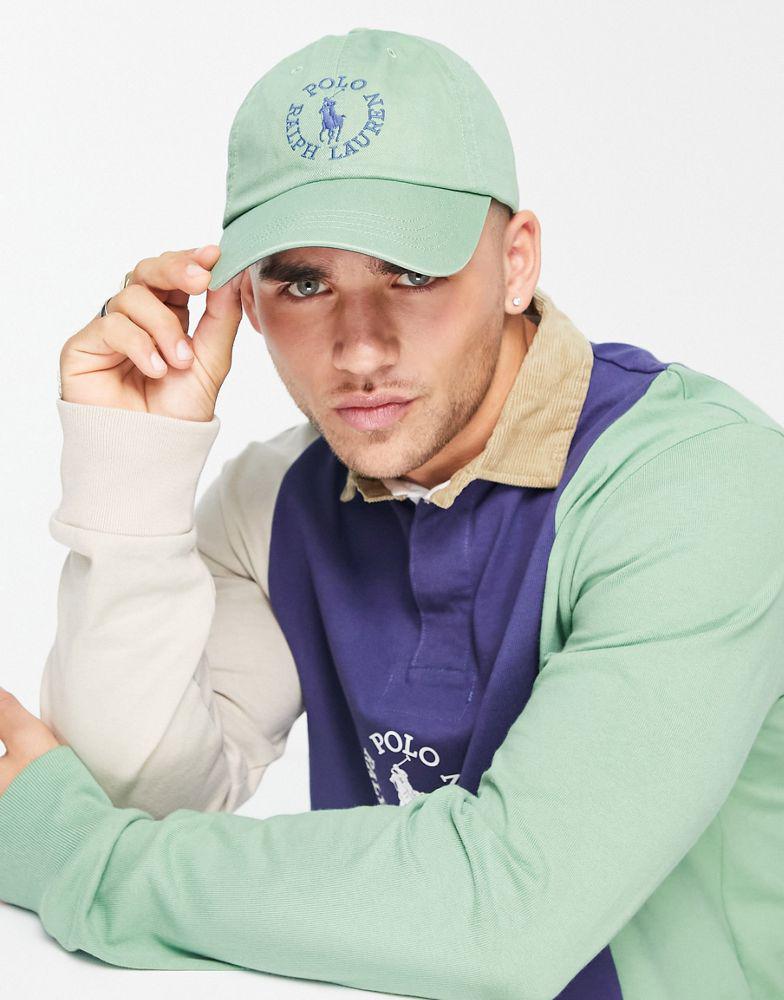 Polo Ralph Lauren x ASOS exclusive collab cap in  green with circle logo商品第2张图片规格展示