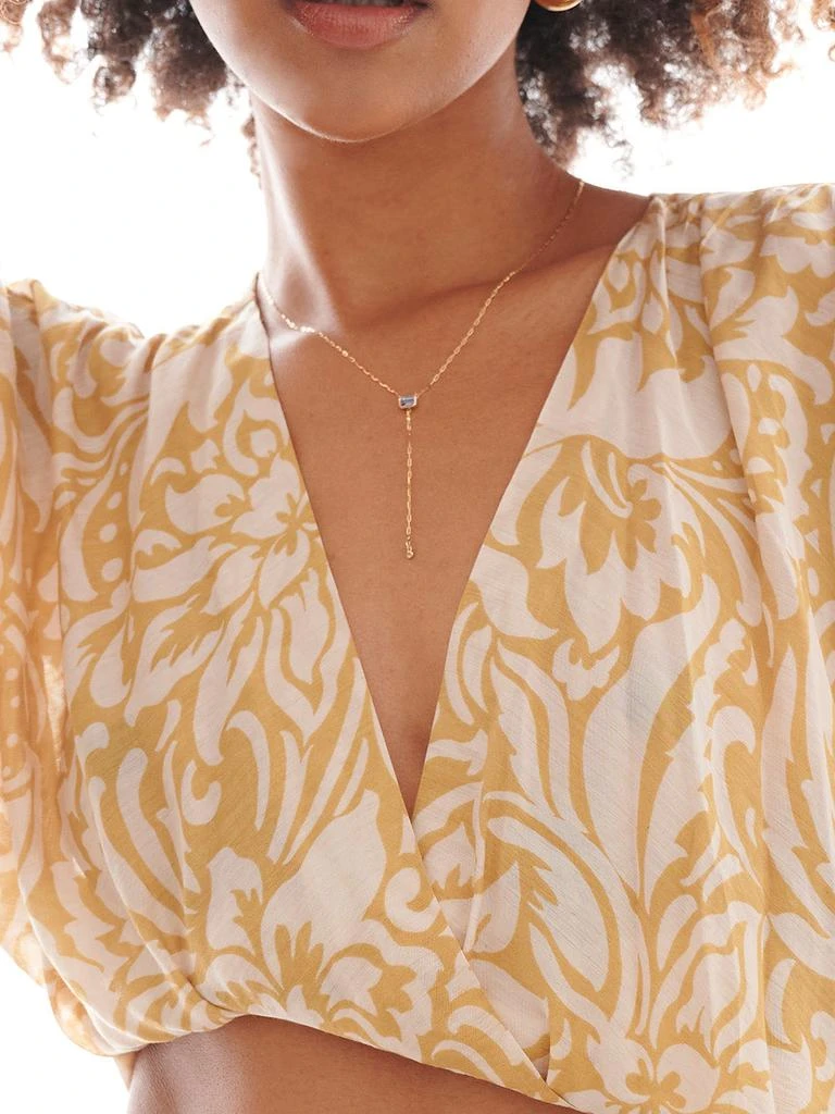 商品Elliot Young|Tanzanite and Diamond Y-Neck Necklace,价格¥5538,第2张图片详细描述