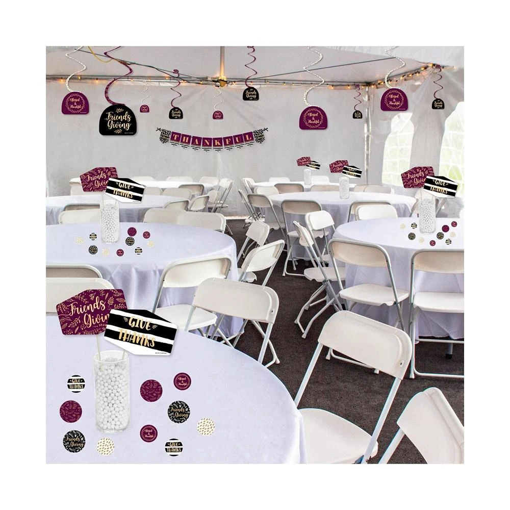 商品Big Dot of Happiness|Elegant Thankful for Friends - Friendsgiving Thanksgiving Party Supplies Decoration Kit - Decor Galore Party Pack - 51 Pieces,价格¥246,第3张图片详细描述