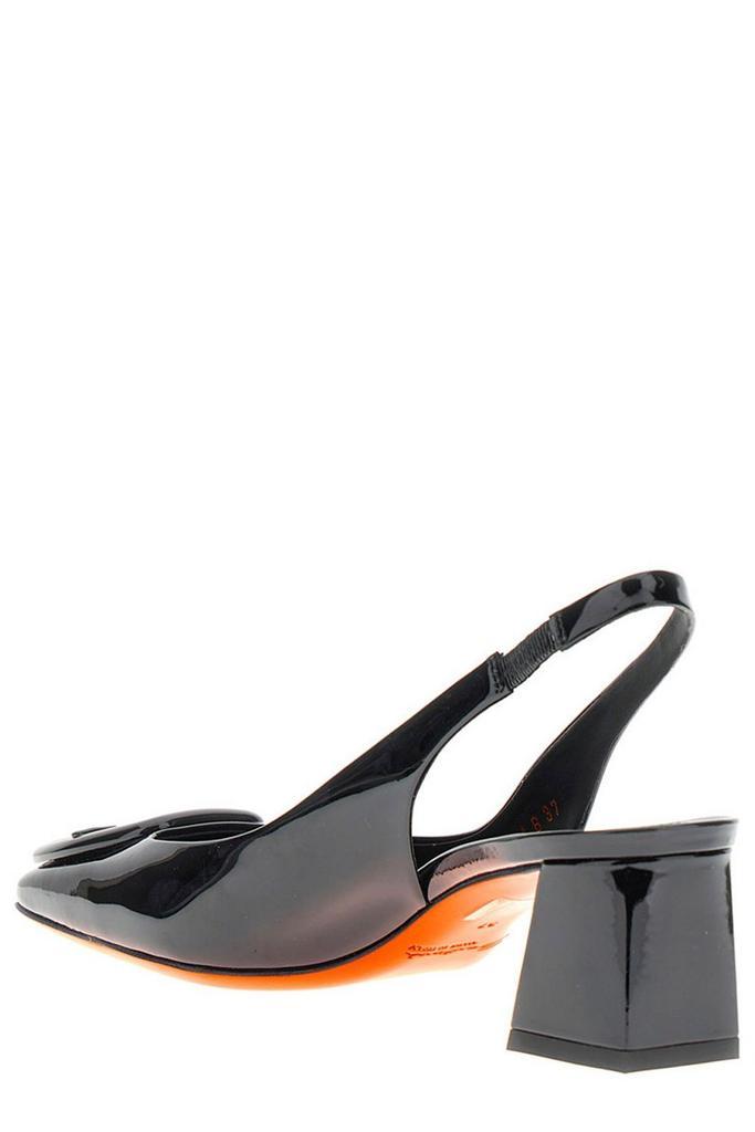 商品Santoni|Santoni Slingback Square Toe Strap Pumps,价格¥3097,第2张图片详细描述