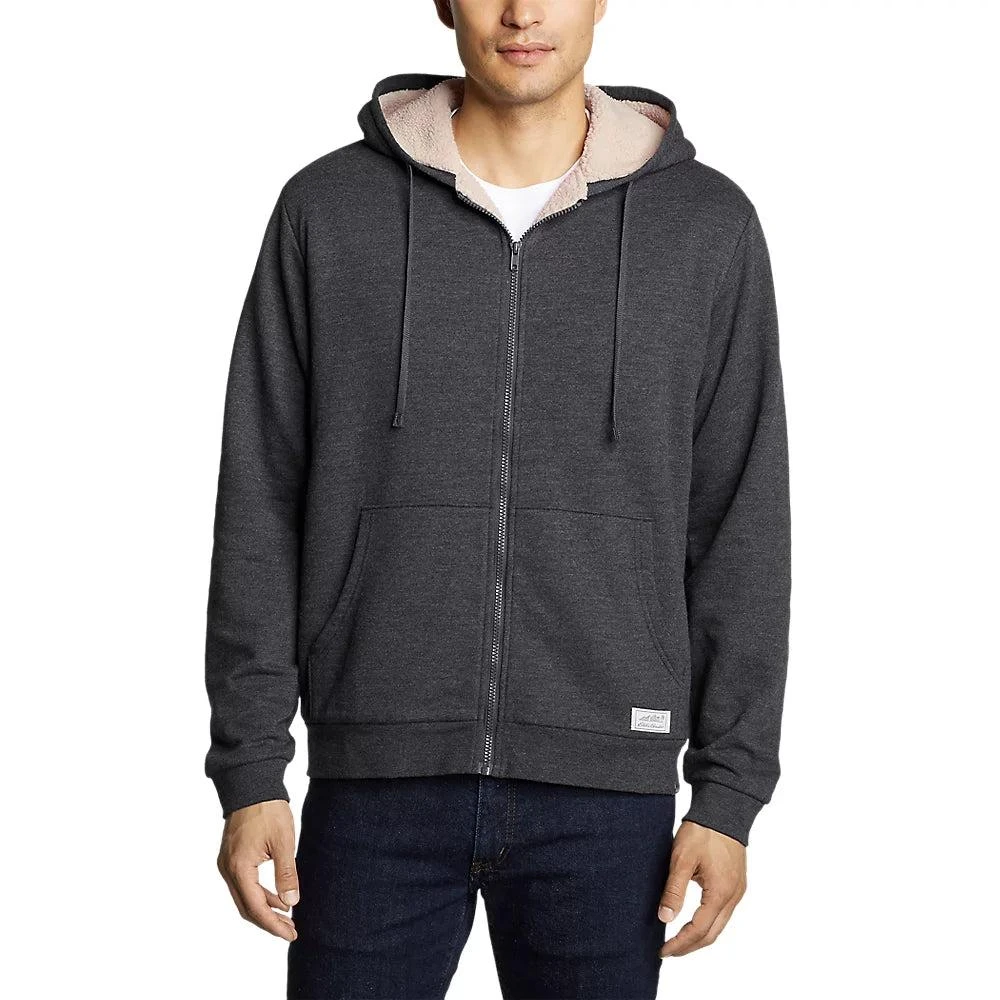 商品Eddie Bauer|Men's Cascade Fleece Full-Zip Faux Shearling-Lined Hoodie,价格¥338,第1张图片