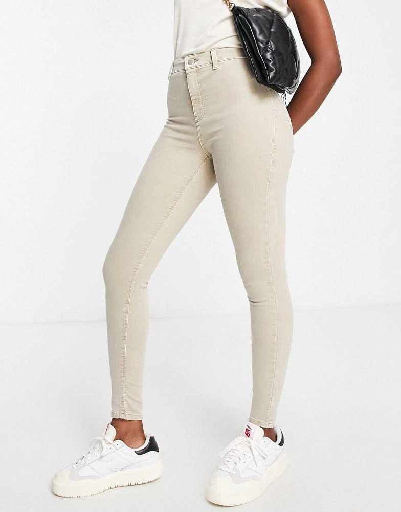 商品Topshop|Topshop Joni jeans in sand,价格¥357,第4张图片详细描述
