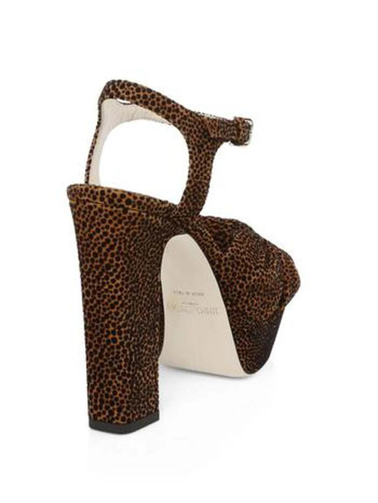 商品Jimmy Choo|Heloise Leopard Print Platform Sandals,价格¥1969,第2张图片详细描述