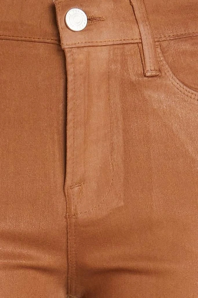 商品FRAME|Le High cropped coated high-rise straight-leg jeans,价格¥605,第4张图片详细描述