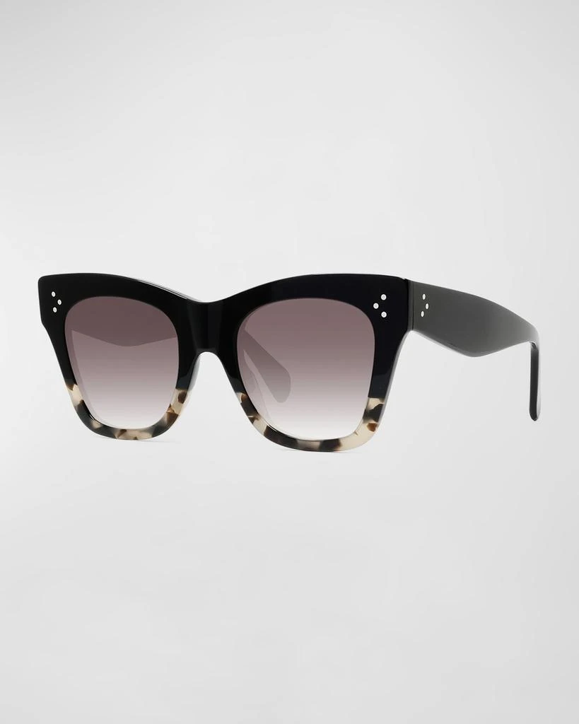 商品Celine|Two-Tone Gradient Cat-Eye Sunglasses, Black,价格¥3562,第1张图片