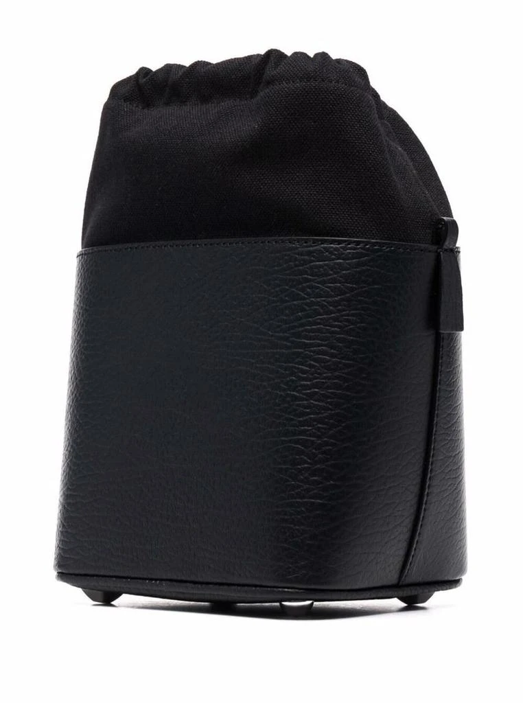 商品MAISON MARGIELA|Bucket Bag in Black Leather and Canvas,价格¥7582,第2张图片详细描述