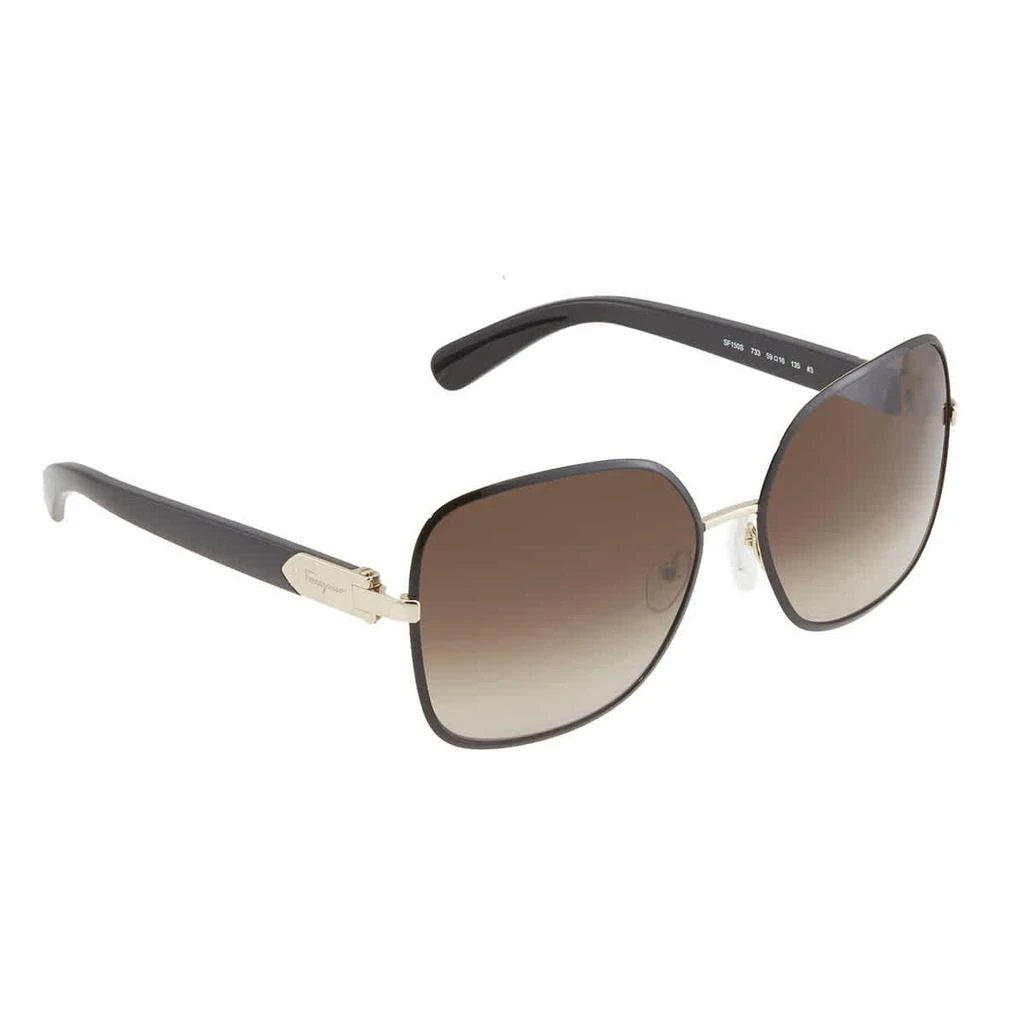 商品Salvatore Ferragamo|Gray Gradient Rectangular Ladies Sunglasses SF150S 733 59,价格¥512,第2张图片详细描述