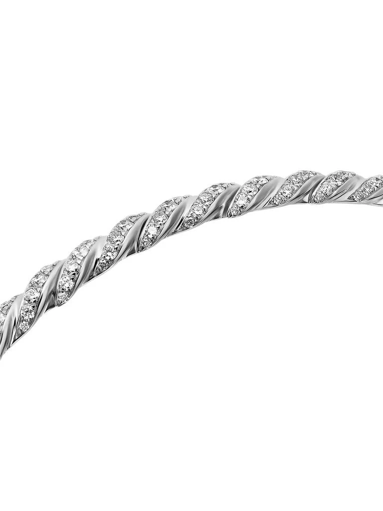 Sculpted Cable Flex Bracelet in 18K White Gold 商品