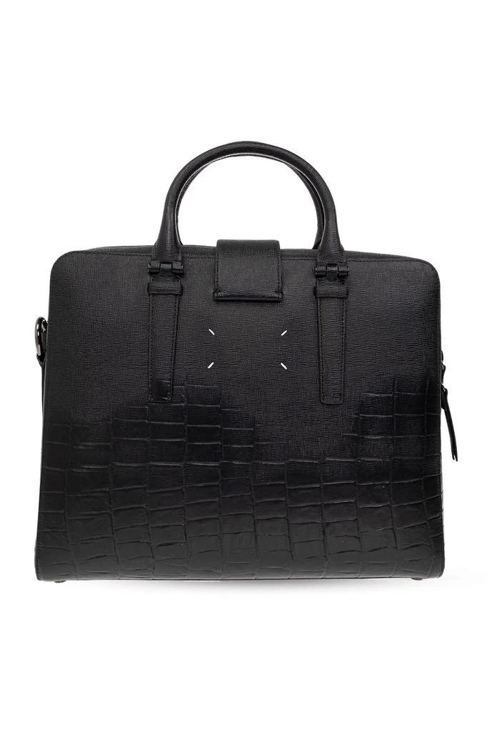 商品MAISON MARGIELA|Maison Margiela Logo Printed Embossed Briefcase,价格¥20903,第2张图片详细描述