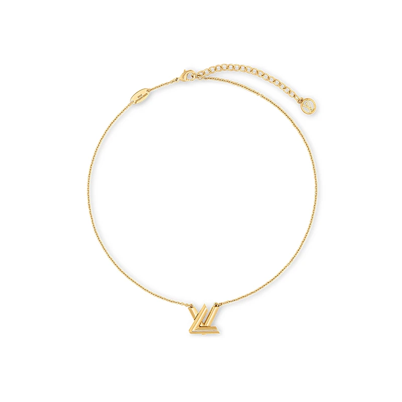 商品Louis Vuitton|【现货】路易威登 GO-14系列 女士金色金属Logo项链M01729,价格¥3866,第1张图片
