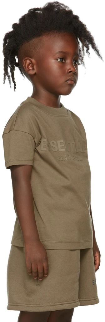 商品Essentials|Kids Taupe Logo T-Shirt,价格¥228,第3张图片详细描述