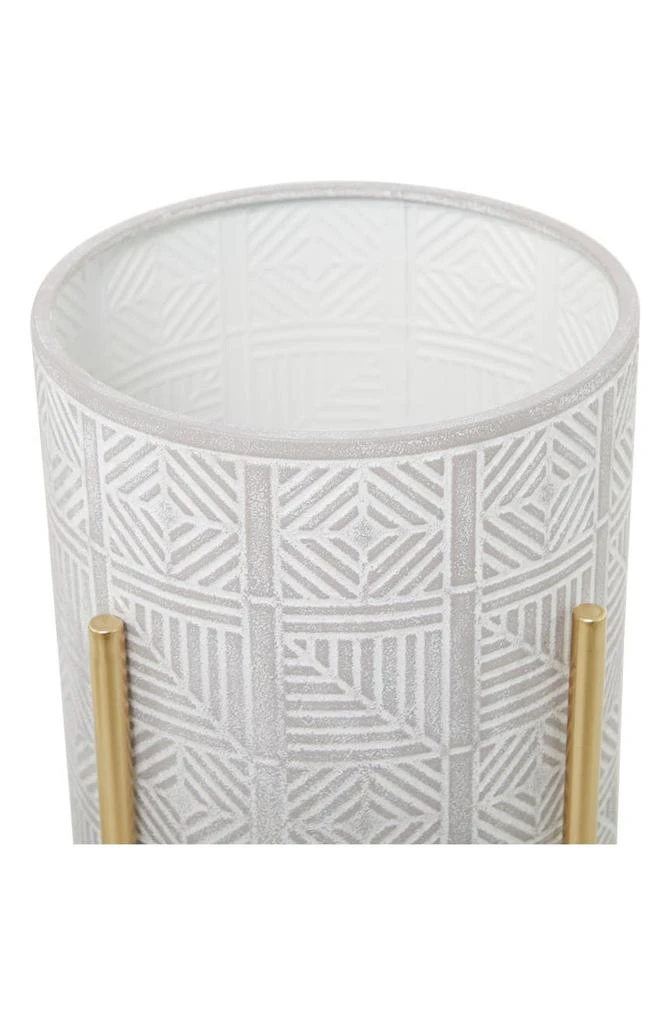 Gray Metal Bohemian Planter with Removable Stand - Set of 2 商品