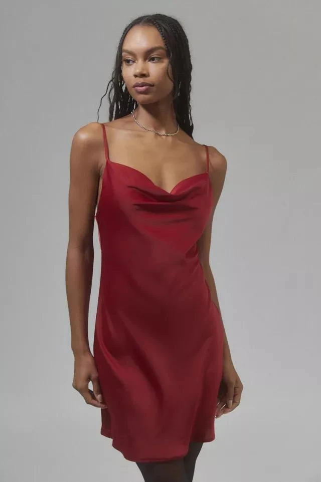 商品Urban Outfitters|UO Mallory Cowl Neck Slip Dress,价格¥115,第1张图片