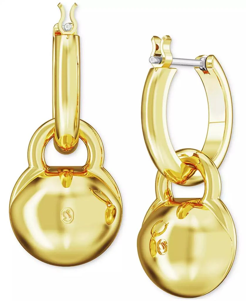 商品Swarovski|Gold-Tone Crystal Charm Dangle Hoop Earrings,价格¥968,第4张图片详细描述