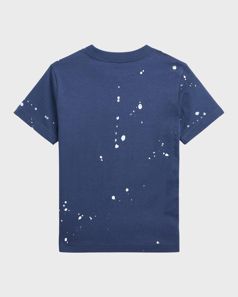 Boy's Logo Paint Splatter-Print Graphic T-Shirt, Size 2-4商品第2张图片规格展示