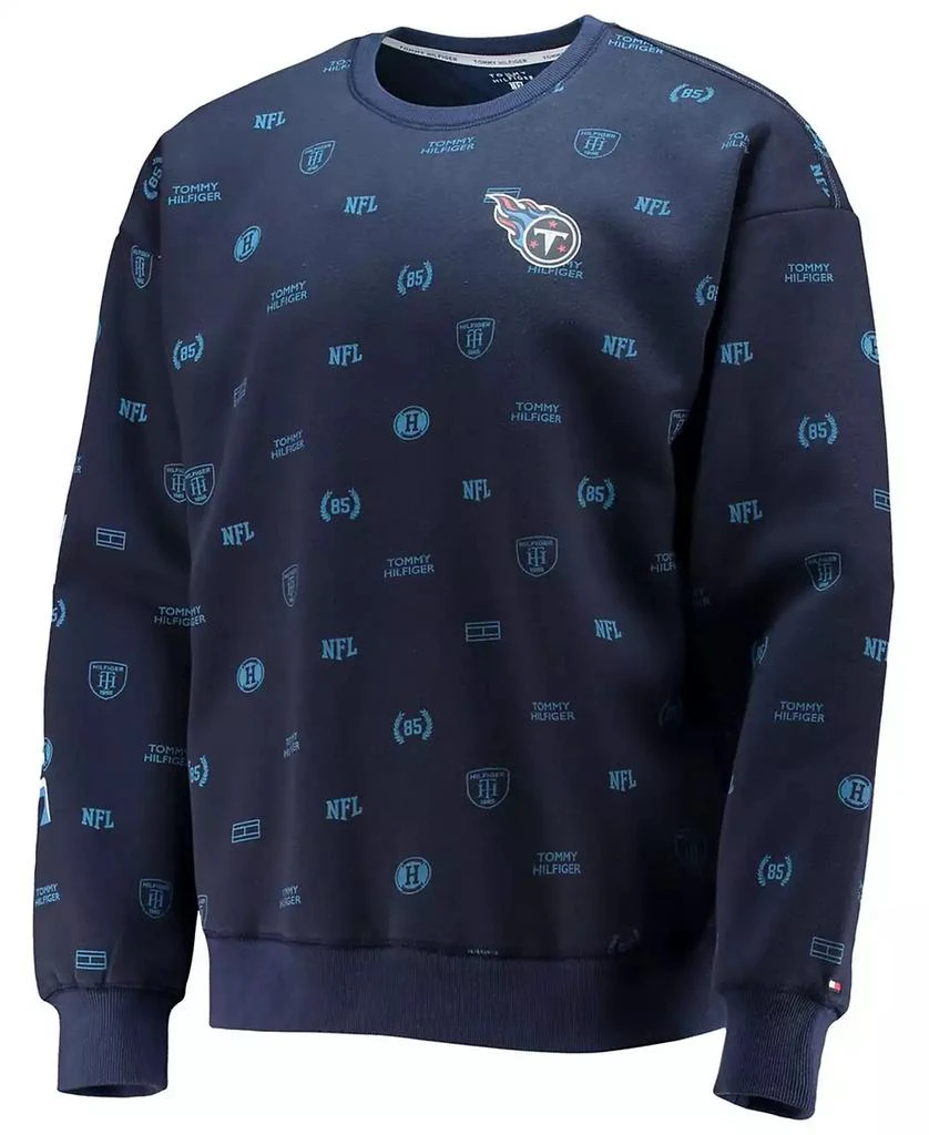 商品Tommy Hilfiger|Men's Navy Tennessee Titans Reid Graphic Pullover Sweatshirt,价格¥449,第3张图片详细描述