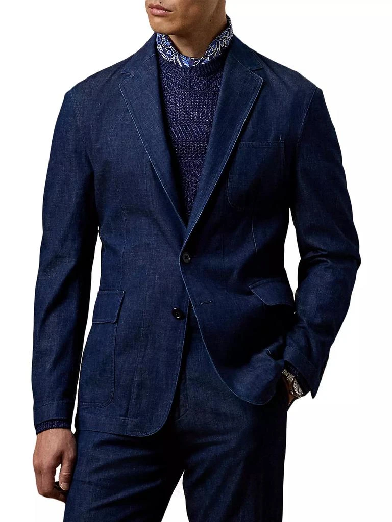 商品Ralph Lauren|Kent Denim Suit Jacket,价格¥9313,第3张图片详细描述