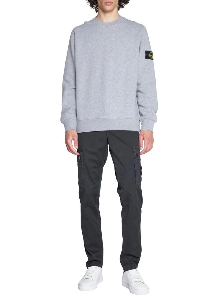 商品Stone Island|Stone Island Logo Patch Crewneck Sweatshirt,价格¥2981,第5张图片详细描述