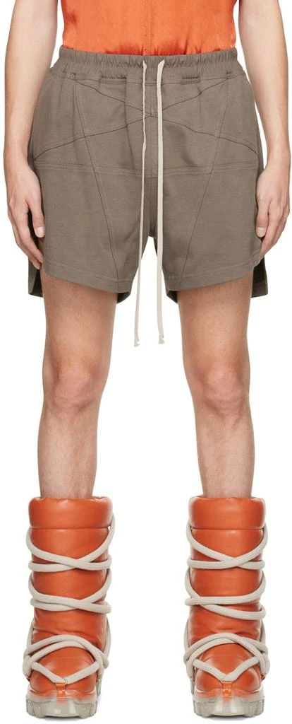 商品Rick Owens|灰褐色 Penta Boxer 短裤,价格¥6153,第1张图片