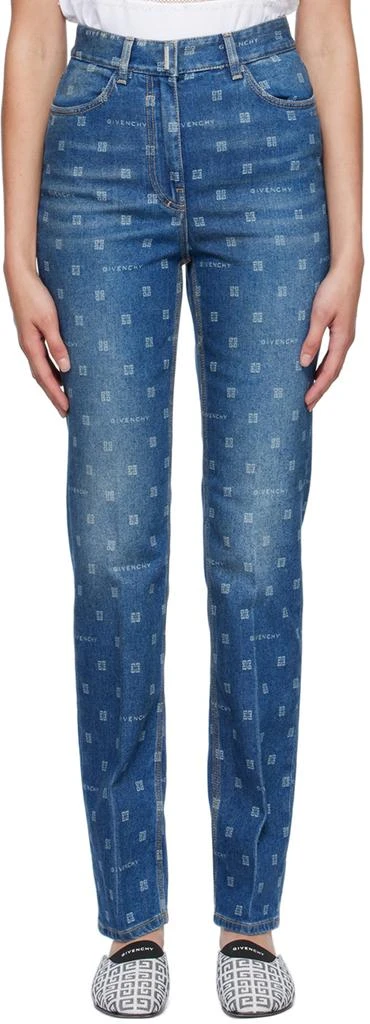 商品Givenchy|Blue 4G Jeans,价格¥4816,第1张图片