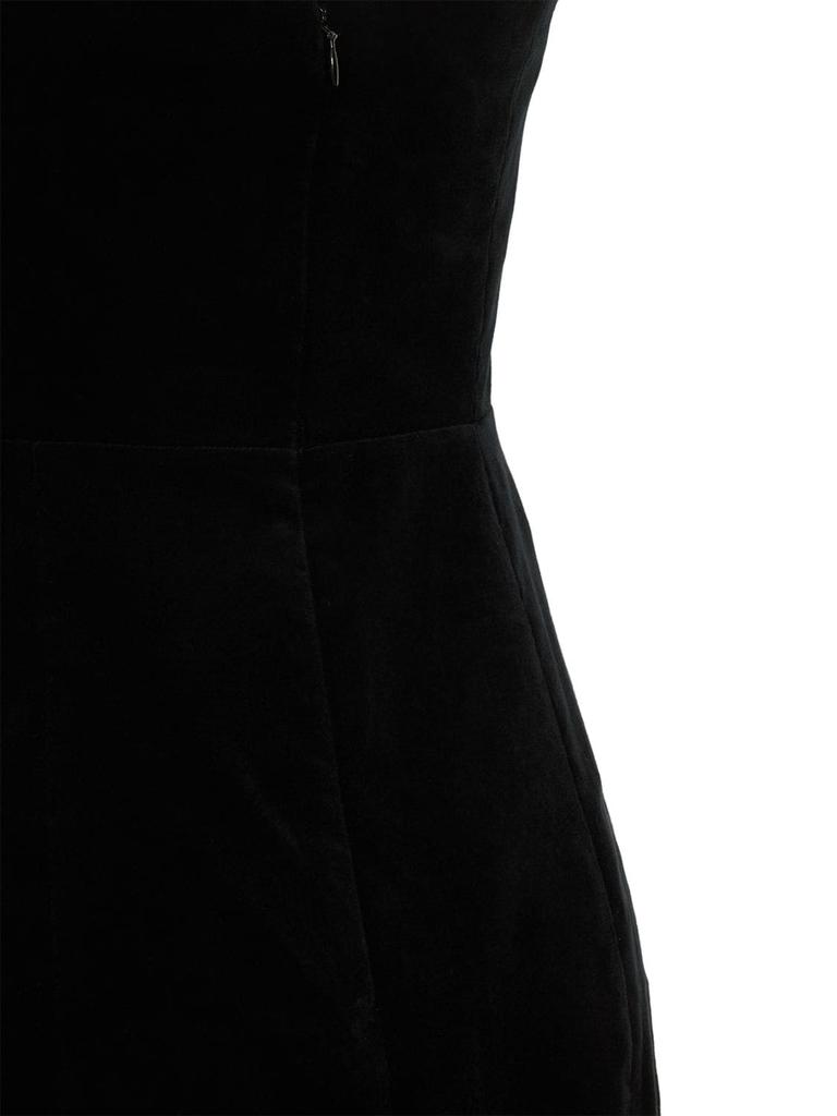 Strapless Stretch Velvet Mini Dress商品第5张图片规格展示